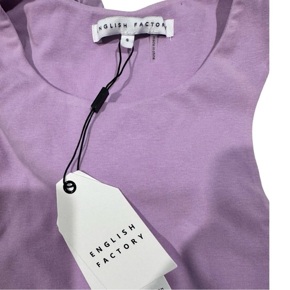 English Factory Lavender  bow racerback Tanktop Size Small NWT - Picture 5 of 6